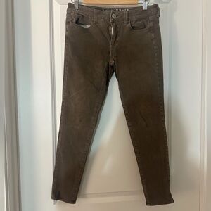 American Eagle Brown Stretchy Jegging Jean